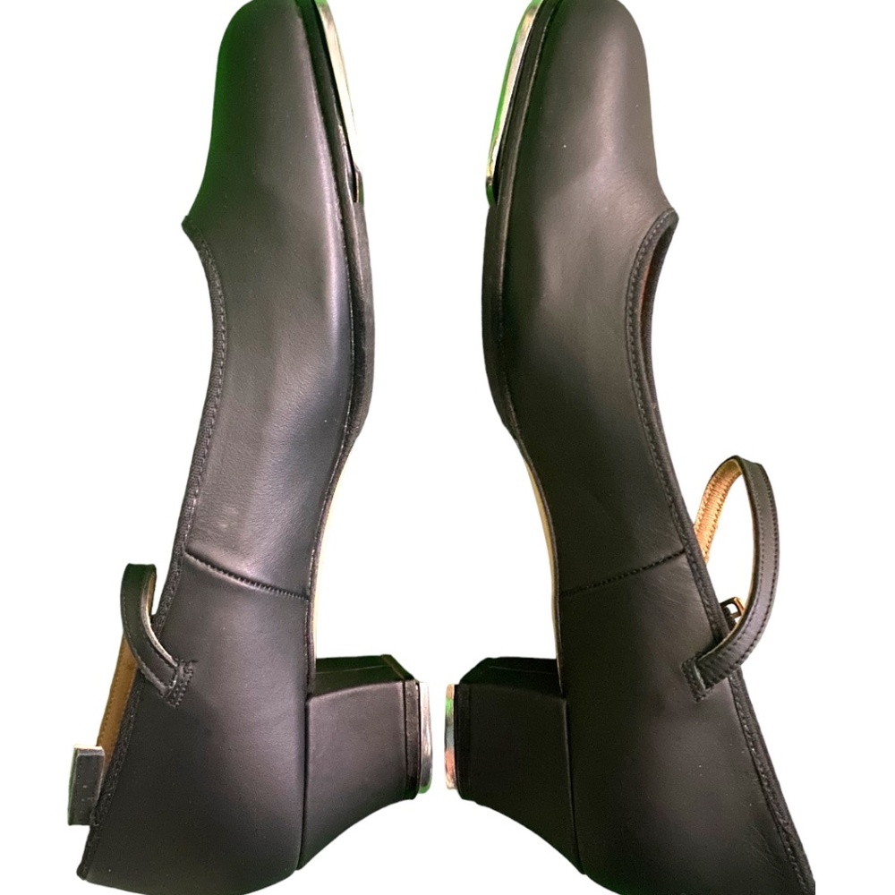 Bloch Size 11.5 Billie Jean Black Leather Tap Shoes Mary Jane Techno Tap - Picture 2 of 7